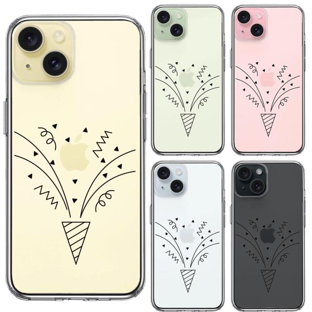 iPhone15Plus ケース クリア クラッカー スマホケース 側面ソフト 背面ハード ハイブリッド 送料無料-1