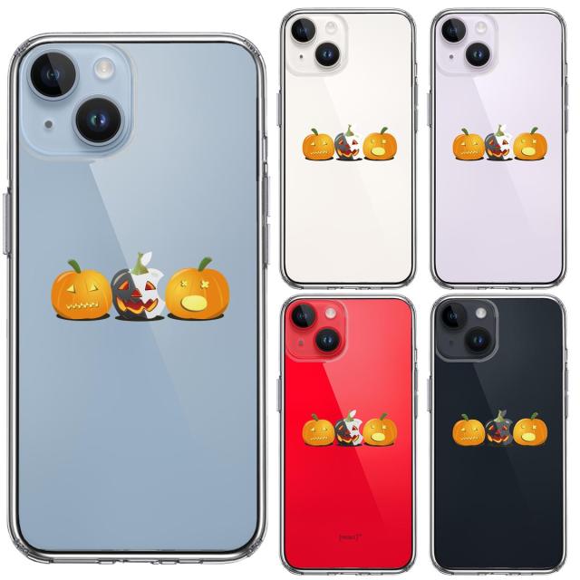 iPhone14Plus ケース クリア Hapyy Halloween ハロウィン 2 スマホケース 側面ソフト 背面ハード ハイブリッド 送料無料-1