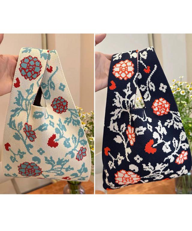 マルシェバッグ ニットバッグ ミニトート 送料無料 即日発送-9