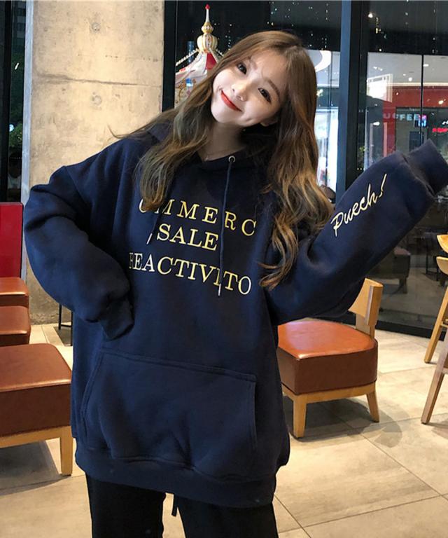 裏起毛パーカー トレーナー秋冬スウェット 送料無料 即日発送-6