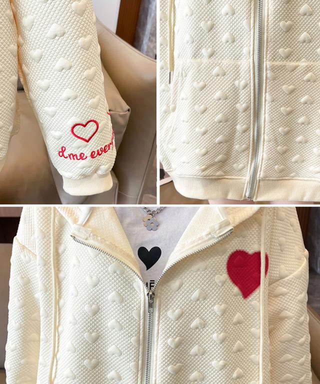 ジップパーカーレディース 春秋スウェット 送料無料 即日発送-3