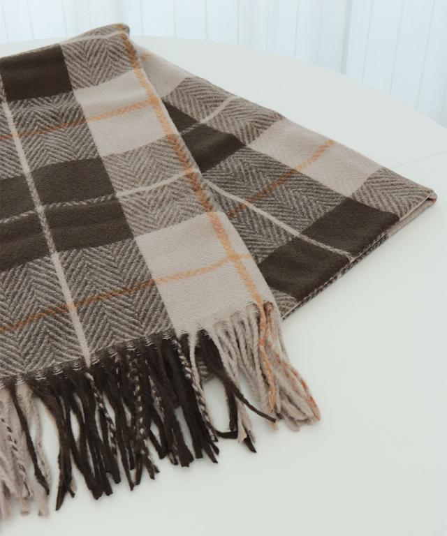 ストール 大判 マフラー チェック柄 送料無料 即日発送-7