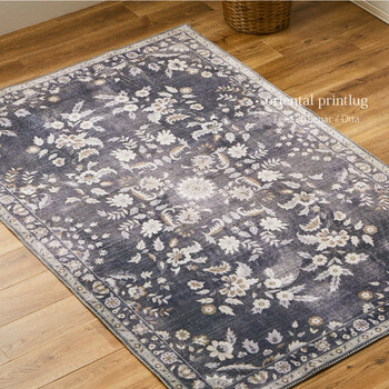 ラグ 転写プリントラグ  約190×240cm 洗える 滑りにくい加工付き ホット対応 送料無料-16