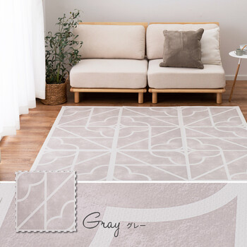 ジョイントマット グレー 約60×60cm 2個セット18枚組 プレイマット 水洗いOK 大判 キュロス 送料無料-14