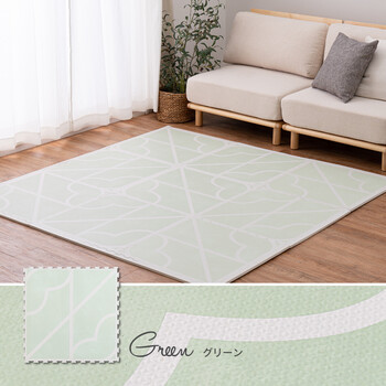 ジョイントマット アイボリー 約60×60cm 3個セット27枚組 プレイマット 水洗いOK 大判 キュロス 送料無料-11