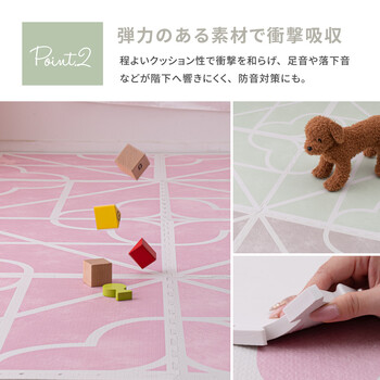 ジョイントマット グレー 約60×60cm 4個セット36枚組 プレイマット 水洗いOK 大判 キュロス 送料無料-3