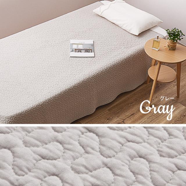 ラグ キルトラグ 綿100％ 約190×240cm 洗える 滑止め付き デコール ベージュ アイボリー グレー 送料無料-11