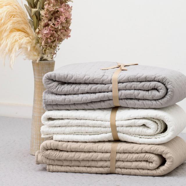 ラグ キルトラグ 綿100％ 約190×240cm 洗える 滑止め付き デコール ベージュ アイボリー グレー 送料無料-13