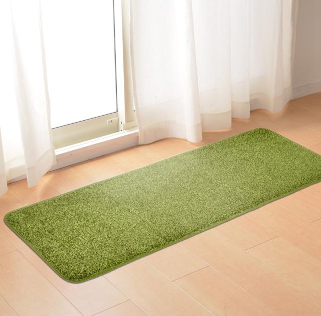ふっくら贅沢な芝生風マット 約45×120cm 屋内 室内 洗える 滑りにくい加工 シーヴァ 送料無料-11