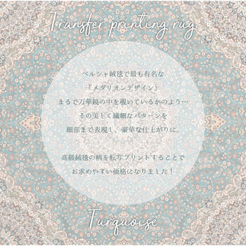 玄関マット 約60×90cm 洗濯機OK 滑り止め 撥水加工付き ターコイズ 送料無料-7