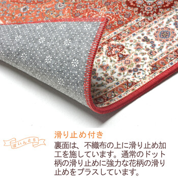 玄関マット 約50×80cm 洗濯機OK 滑り止め 撥水加工付き プリシア 送料無料-4