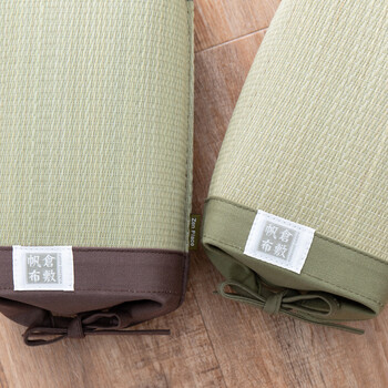 国産 い草 小枕 高さ調整できる 吉備 ブラウン 約24X11X11cm 送料無料-6