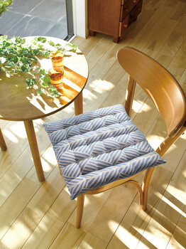 シートクッション インド綿100% クラック ネイビー 送料無料-5