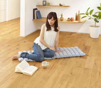 ロングクッション インド綿100% クラック ネイビー 約43×120cm 送料無料-5