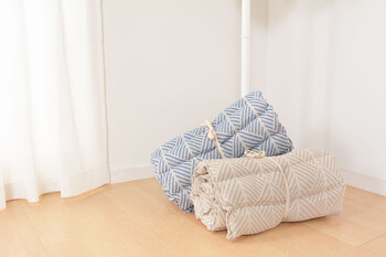 ロングクッション インド綿100% クラック ネイビー 約43×120cm 送料無料-6