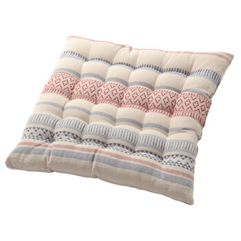 シートクッション インド綿100% テラ レッド 約40×40cm 送料無料-5