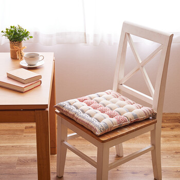 シートクッション インド綿100% テラ レッド 約40×40cm 送料無料-6