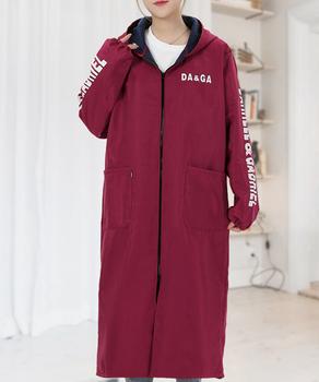 フード付きスモック エプロンコート割烹着 送料無料 即日発送-6