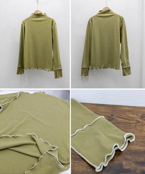 パイピングトップス ヒートインナー微起毛 送料無料 即日発送-9