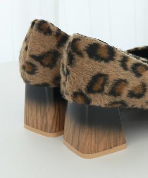 走れるパンプス レオパード柄 太ヒール 送料無料 即日発送-9