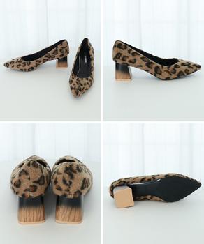 走れるパンプス レオパード柄 太ヒール 送料無料 即日発送-7