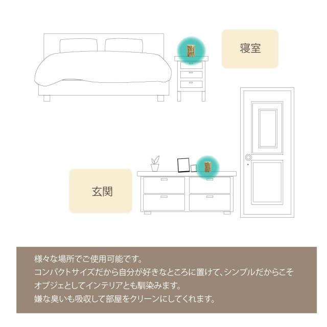 日本製 国産 消臭剤 い草 天然素材 和柄 い草消臭デオグラス 3個セット 送料無料-5