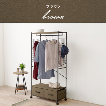 ハンガーラックKHR 3187BR 送料無料-15