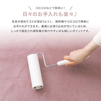 ラグ 洗える低反発ラグ 直径約185cm ウレタン20mm 撥水 滑りにくい加工 メレンゲタッチラグ 4色 送料無料-5