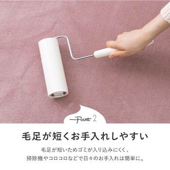 ラグ 洗濯機で洗えるラグ 直径約185cm ウレタン3mm 滑りにくい加工 メレンゲタッチラグ 4色 送料無料-2