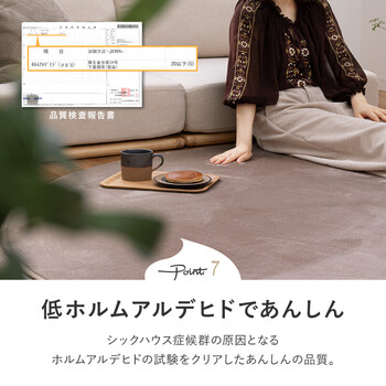 ラグ 洗濯機で洗えるラグ 直径約185cm ウレタン3mm 滑りにくい加工 メレンゲタッチラグ 4色 送料無料-7