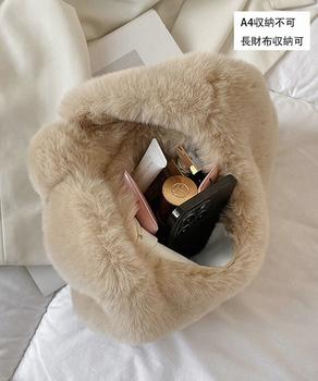 エコファーバッグ ワンハンドルバッグ秋冬 送料無料 即日発送-9