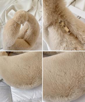 エコファーバッグ ワンハンドルバッグ秋冬 送料無料 即日発送-3