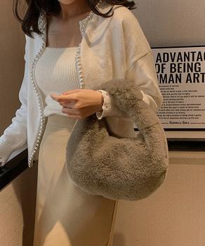 エコファーバッグ ワンハンドルバッグ秋冬 送料無料 即日発送-6