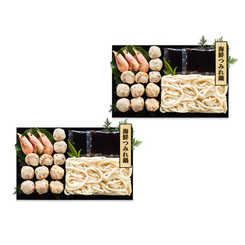 個食用 海鮮つみれ鍋セット 1〜2人前×2 送料無料-1