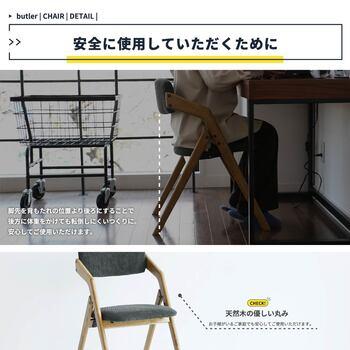 折りたたみ機能付きダイニングチェア。 CH 3646 Dining Chair folding butler 送料無料 即日発送-5