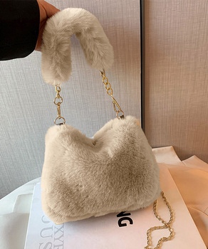 ファーバッグ チェーンショルダーバッグ 送料無料 即日発送-0