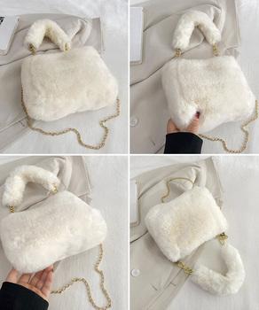 ファーバッグ チェーンショルダーバッグ 送料無料 即日発送-2