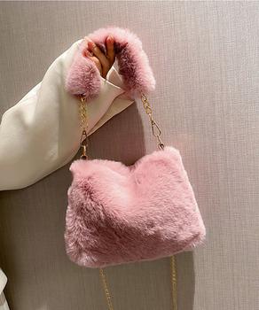 ファーバッグ チェーンショルダーバッグ 送料無料 即日発送-7