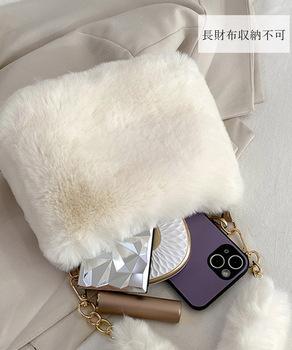 ファーバッグ チェーンショルダーバッグ 送料無料 即日発送-8