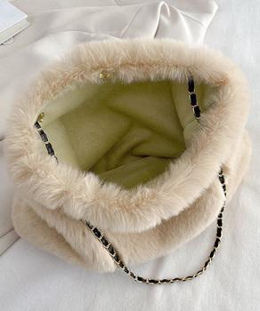 ファーバッグ 大容量 チェーンバッグ 送料無料 即日発送-8