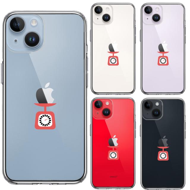 iPhone14Plus ケース クリア キッチンスケール スマホケース 側面ソフト 背面ハード ハイブリッド 送料無料-1