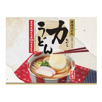 力うどん 讃岐うどん8束 めんつゆ4個 丸もち4個 送料無料-1