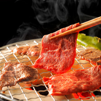 岡山県産 岡山備前牛 焼肉用 350g モモ 送料無料-1