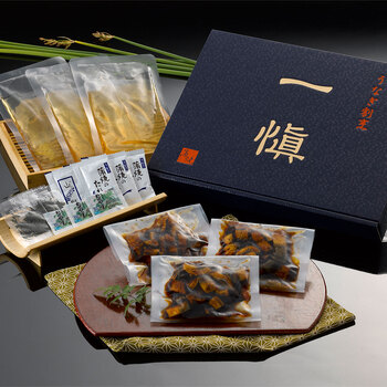 うなぎ割烹 一愼 一愼ひつまぶしセット 鰻きざみ45g×3袋、吸い地(ダシ)120g×3袋、たれ・山椒×3袋 等 送料無料-3