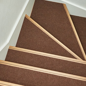 吸着マット17枚組 階段マット 踊り場付き 洗濯機OK 滑り止め カットOK 日本製 3カラー 送料無料-1