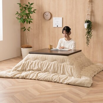 こたつ布団 約190×190 おしゃれ モダン クローム 送料無料-1