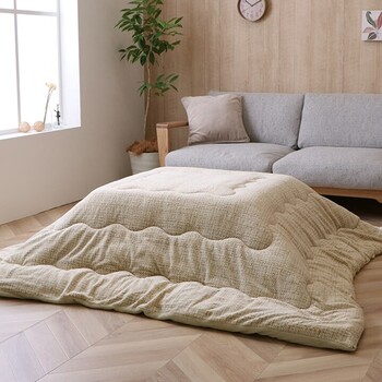 こたつ布団 約190×190 おしゃれ モダン クローム 送料無料-2