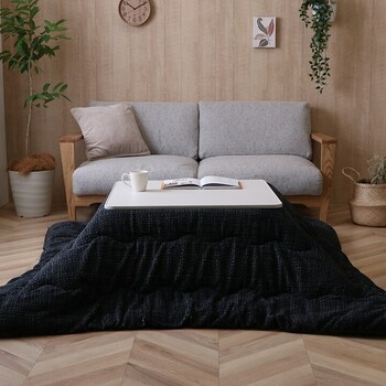 こたつ布団 約190×190 おしゃれ モダン クローム 送料無料-7