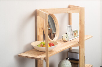 動きのあるデザインが魅力なシェルフ NATURAL SIGNATURE ジグザクシェルフ 送料無料-10