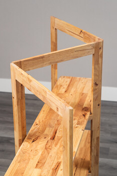 動きのあるデザインが魅力なシェルフ NATURAL SIGNATURE ジグザクシェルフ 送料無料-5